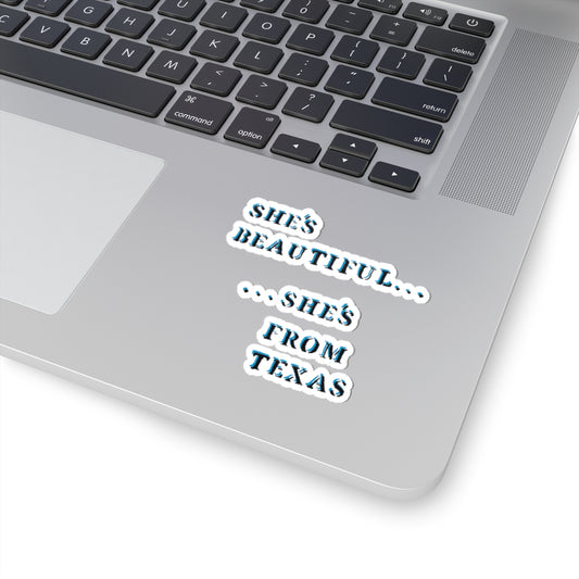 Texas Beauty Sticker/Yellow
