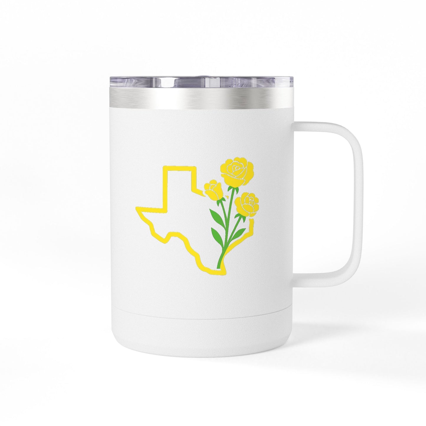 Texas Yellow Rose Coffee Mug Tumbler