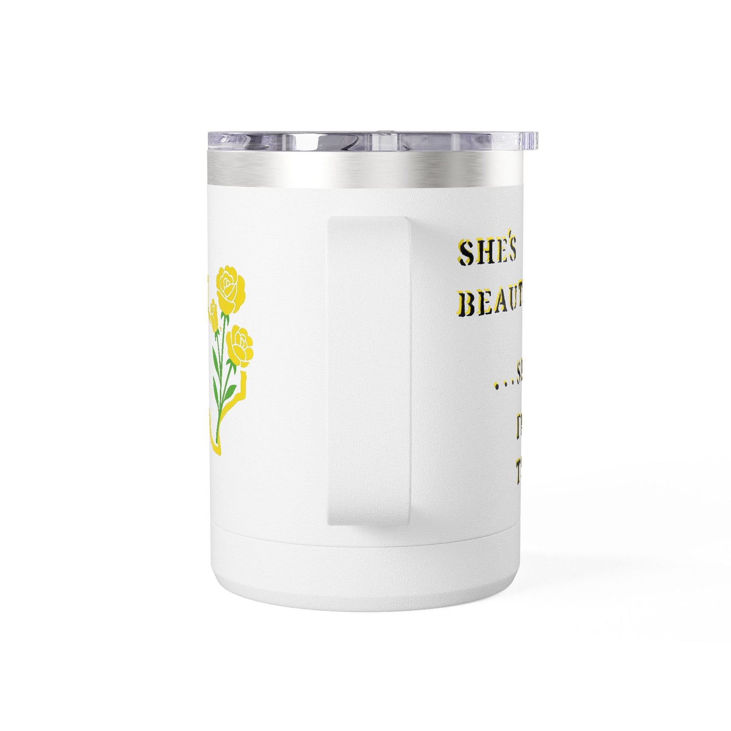 Texas Yellow Rose Coffee Mug Tumbler